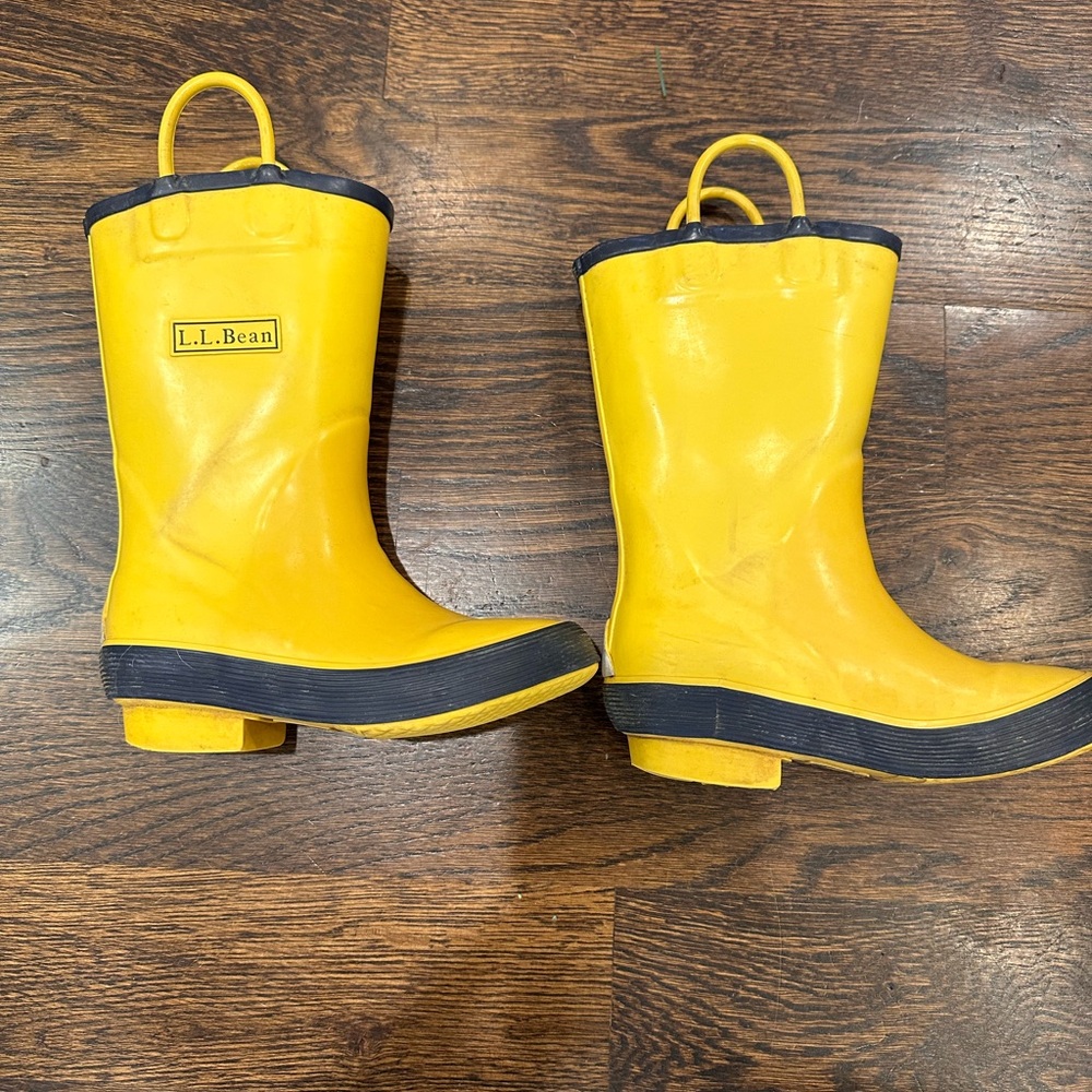 LL Bean Toddler Puddle Stompers Rain Boots